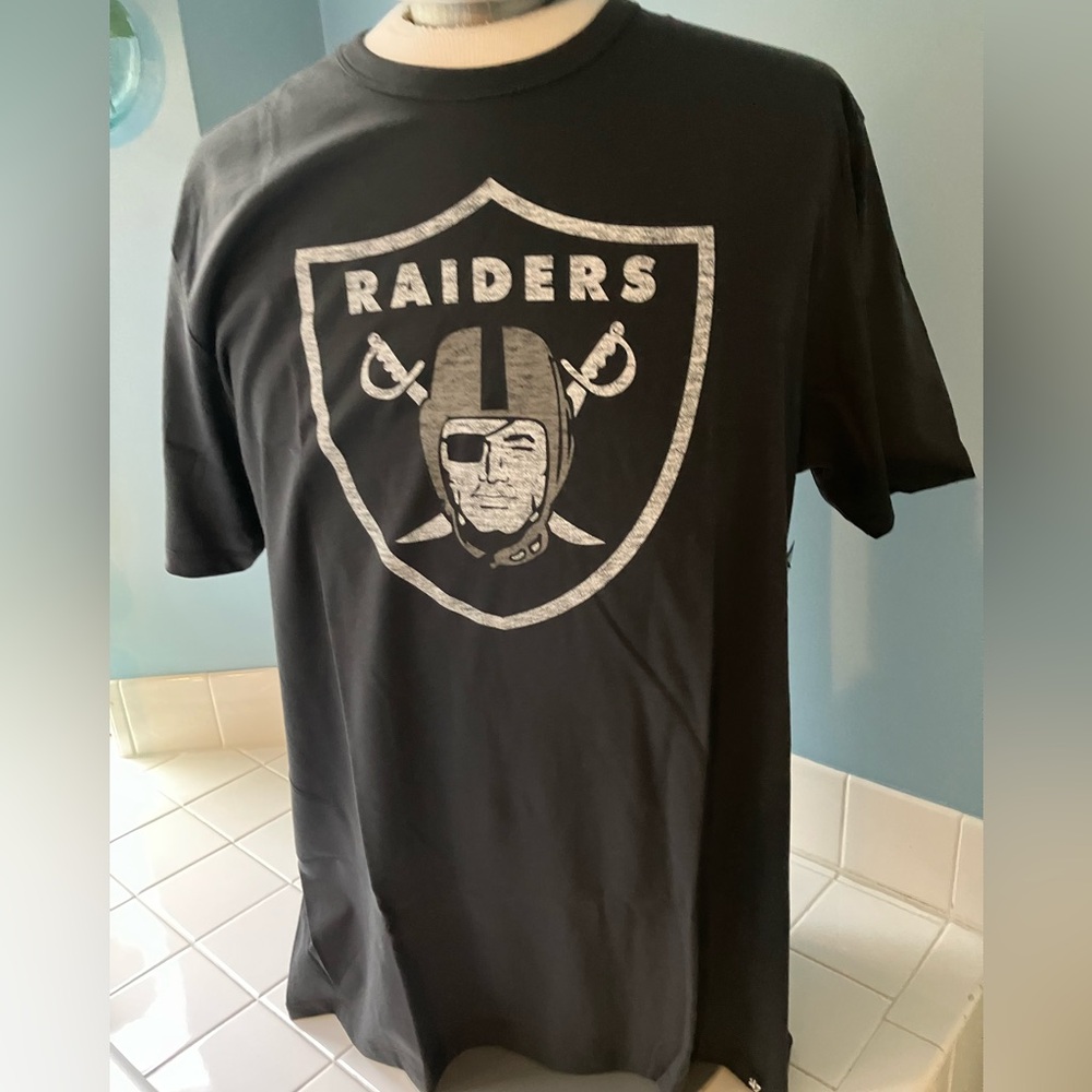 NWT 47 Brand Men’s NFL Las Vegas Raiders T-shirt Black XXL $42